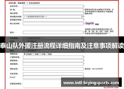 泰山队外援注册流程详细指南及注意事项解读